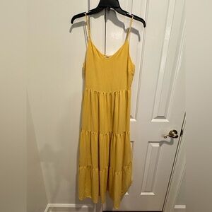 Moon River Yellow Maxi Dress